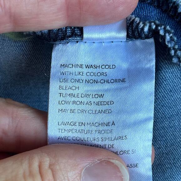 Free People We The Free Highlands Blue Denim Short Flare Skirt Size 2 - Picture 8 of 8